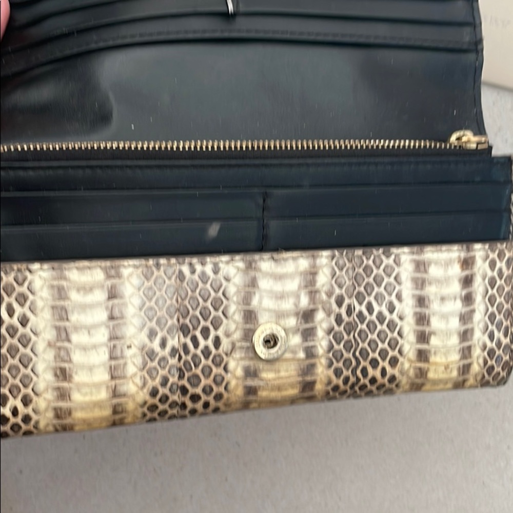 Womens Burberry Python Wallet - Picture 5 of 8